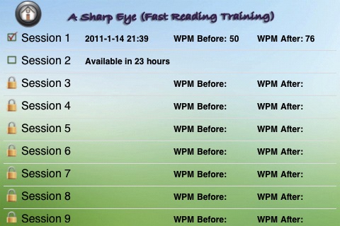 Sharp Eyes (Fast Reading Training) screenshot 2