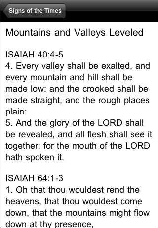 Bible Signs of the Times screenshot 3