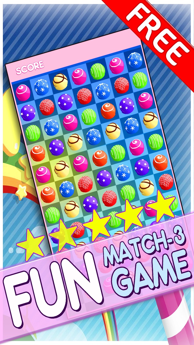 CANDY JEWELS MANIA PUZZLE GAME - FUN SUGAR RUSH MATCH3 FOR KIDS HD FREE 1.0 IOS