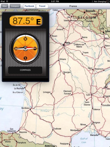 World Atlas (New) -with Factbook & Travel "for iPad" screenshot 2