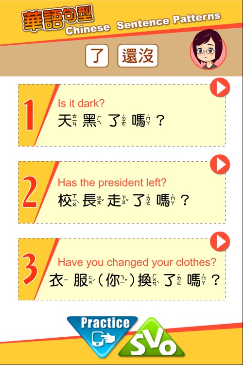 Chinese Sentence Patterns 華語句型