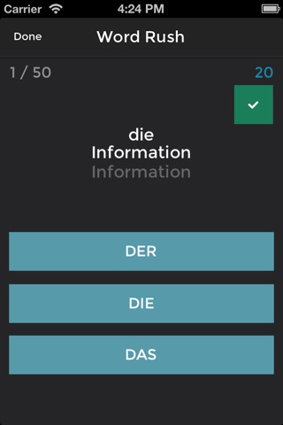 Learn German Nouns Der Die Das screenshot 2
