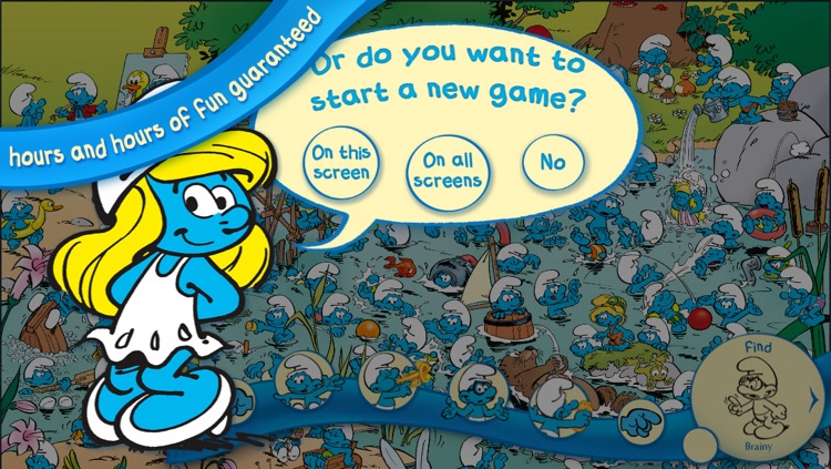 Smurf game - Find the village - boardgame / 2 -6 players
