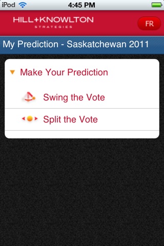 Hill & Knowlton Election Predictor screenshot 2