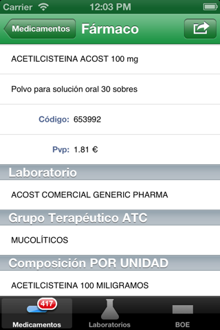 417 Medicamentos Excluidos screenshot 4