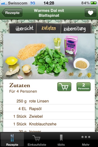 tibits Lieblingsrezepte screenshot 3