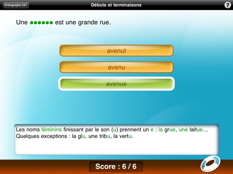 Orthographe CE1 screenshot 3