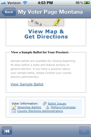 My Voter Page Montana screenshot 4