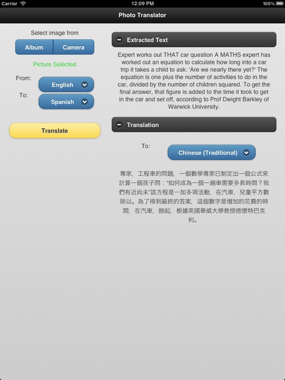 Photo Translator for iPad Pro screenshot-3