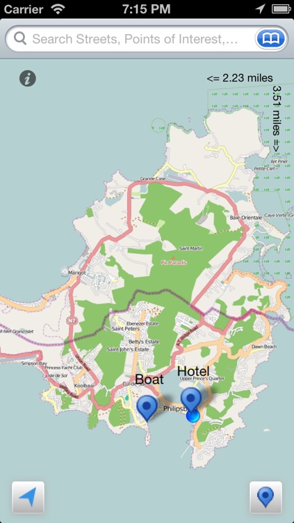 Saint Martin the Offline Map