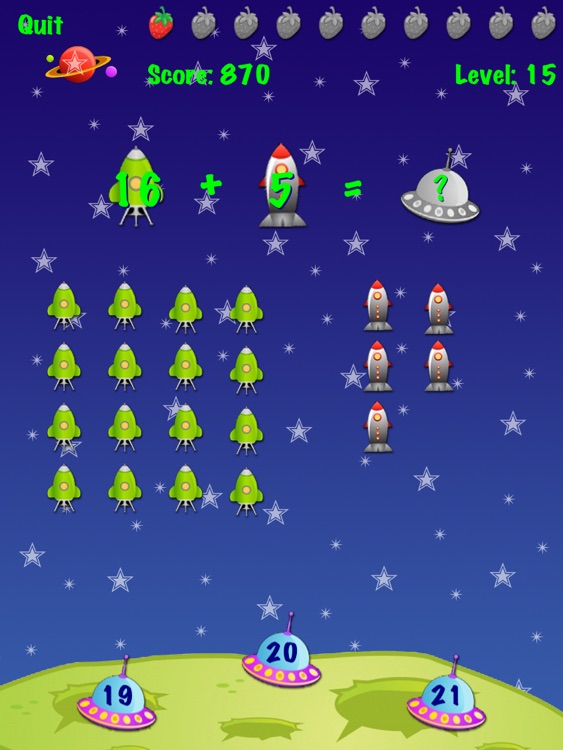 Aliens Kids Math HD - for iPad