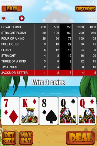 Beach Party Poker With 6 Free Favorite Video Poker Games: Best Card Game Plays Ever! screenshot 2