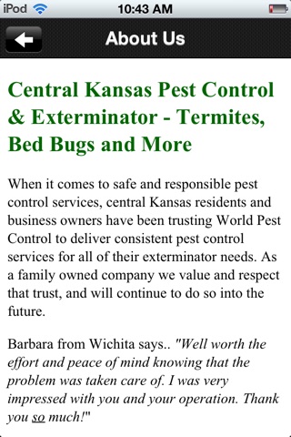 World Pest Control screenshot 4