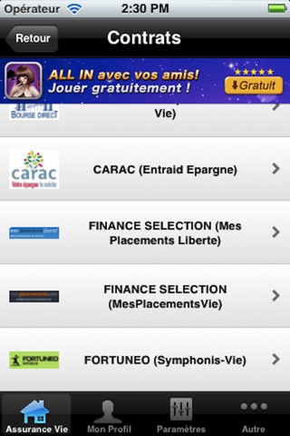 Comparatif Assurance Vie screenshot 2