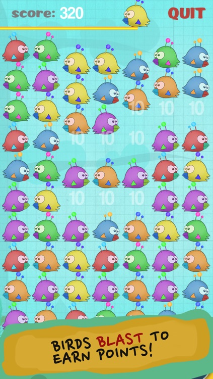 AAA Match Three Blaster Blitz: Doodle Bird Multiplayer Free Puzzle Game