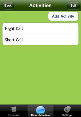 Call Schedule screenshot 3