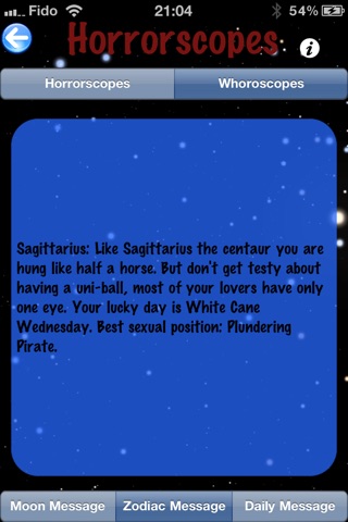 HORRORSCOPES - Politically Incorrect Horoscopes screenshot 4