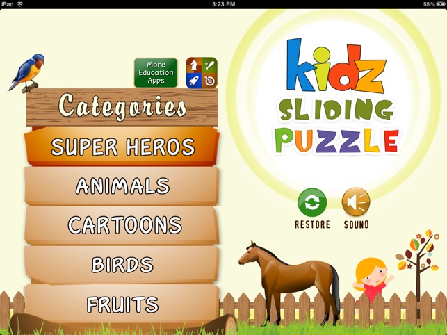 Kidz Sliding Puzzle HD(圖1)-速報App