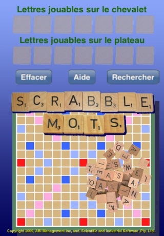 French  Super Word Finder, the BEST tool for playing SCRABBLE® - Français & Anglais screenshot 2