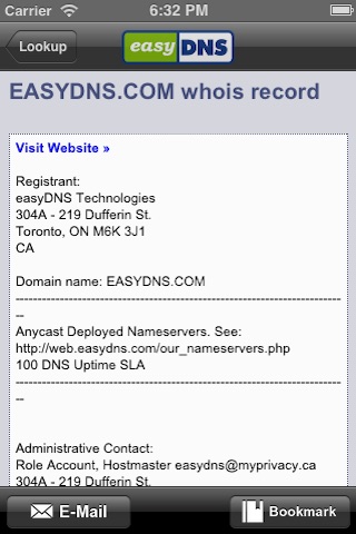 easyWhois screenshot 4