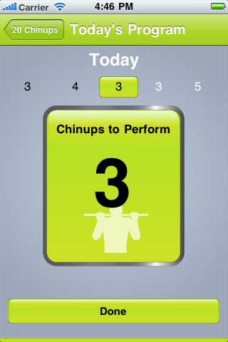 Twenty Chinups screenshot 2