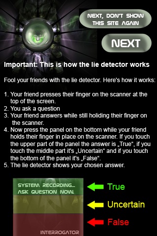 High Tech Lie Detector screenshot 3
