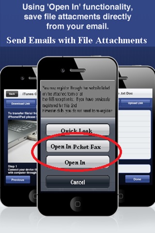 Pocket Fax (Download Documents from anywhere and send fax through your iPhone or iPad) screenshot 4
