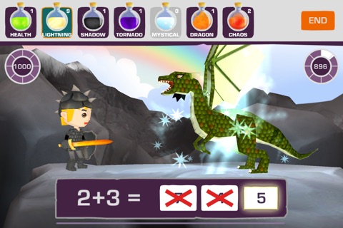 Medieval Math Battle Gold screenshot 2