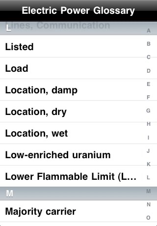 Electric Power Glossary Lite screenshot 3