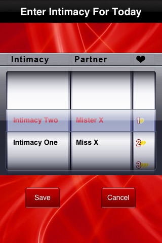 Intimacy Tracker