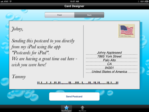 Postcards for iPad screenshot 2