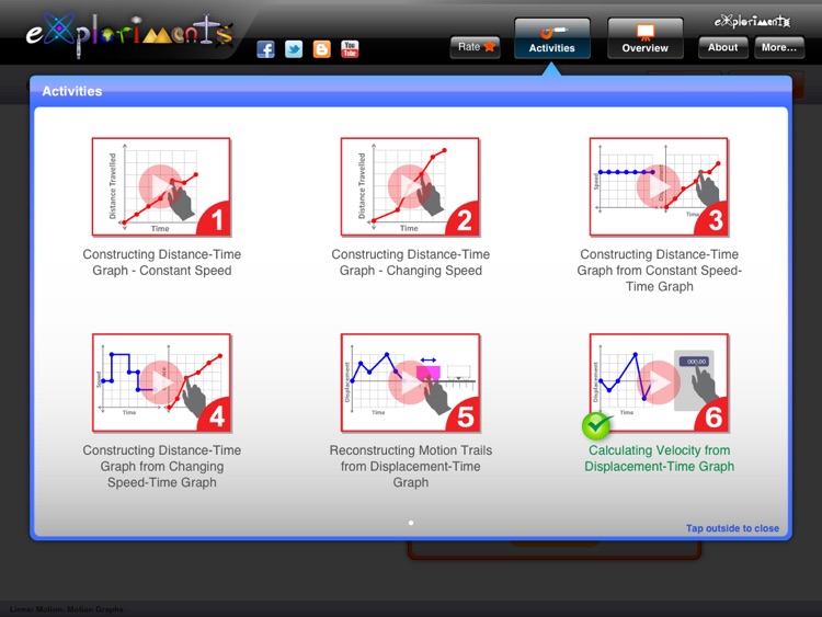 Exploriments: Linear Motion - Motion Graphs screenshot-3