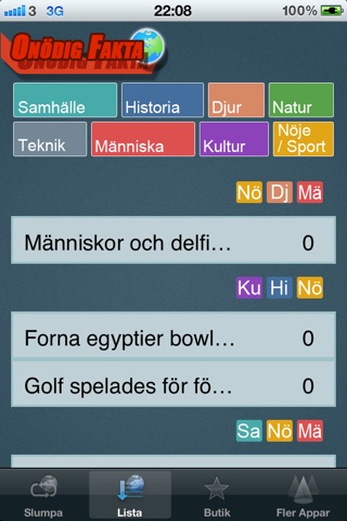 Onödig Fakta screenshot 2