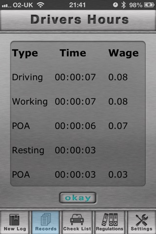 Drivers Hours 2 screenshot 3