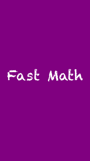 Fast Math No 1