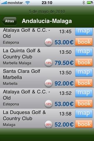 Golfspain for iPhone screenshot 4