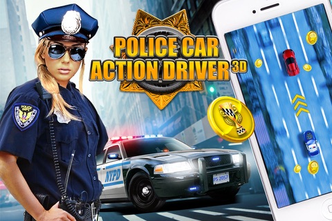 Police Car Action Driver 3D - Asphalt Burning Street Driving with Nitro screenshot 2
