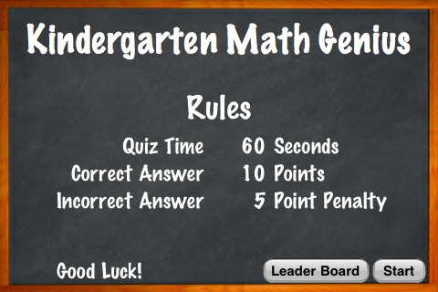 Kindergarten Math Genius Challenge – Flash Cards Quiz Game For Kids screenshot 2