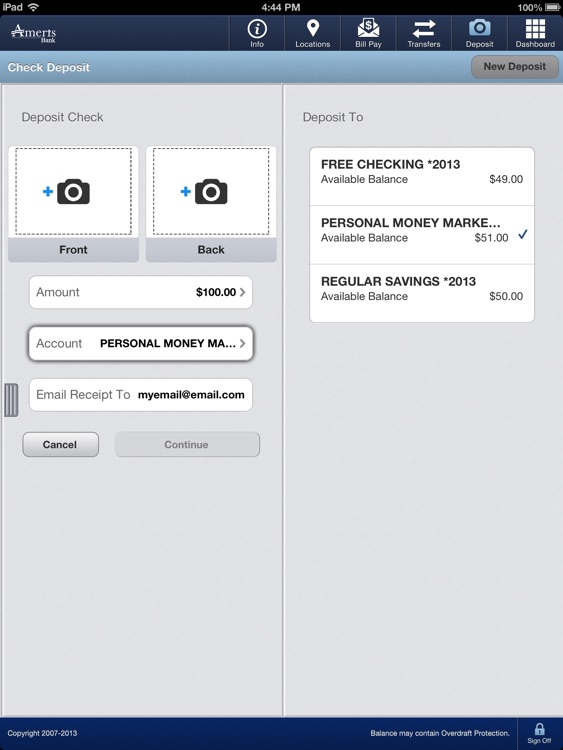 Ameris Bank Personal for iPad screenshot-3