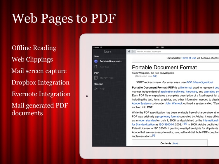 Start (Web to PDF + Browser)