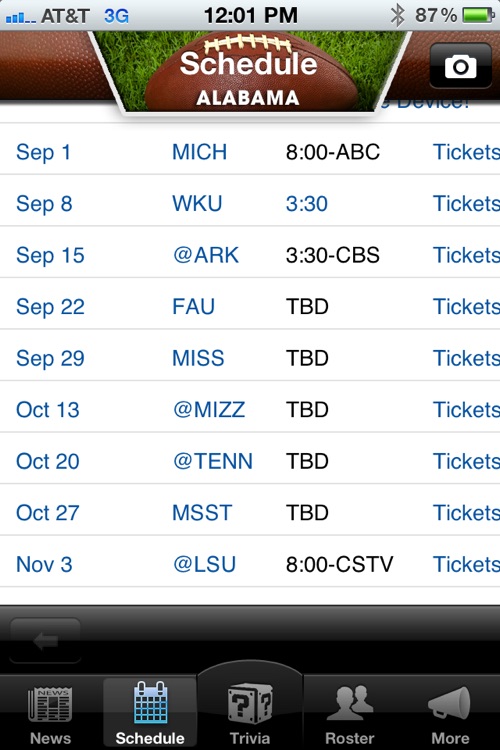 Alabama Crimson Tide Football screenshot-3
