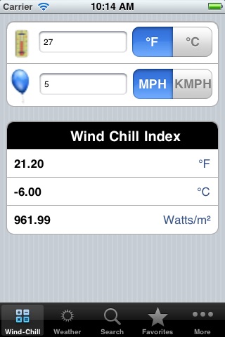 Wind-Chill Index