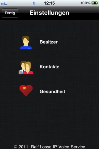 Notfallkontakt screenshot 2
