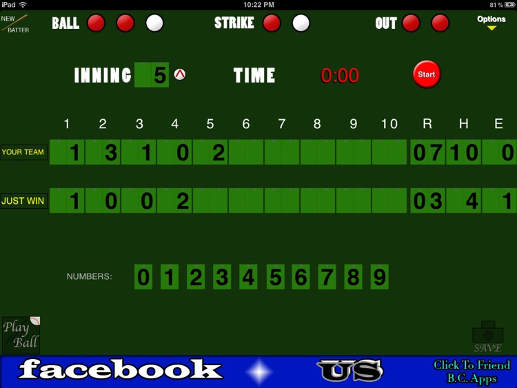 Baseball/Softball Scoreboard
