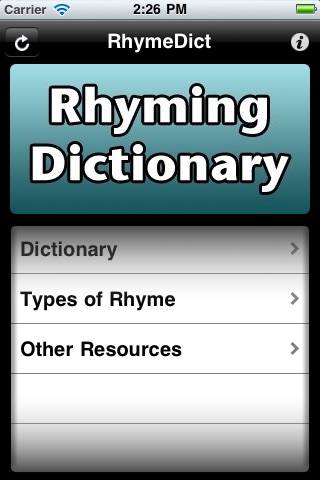 Rhyme Dictionary