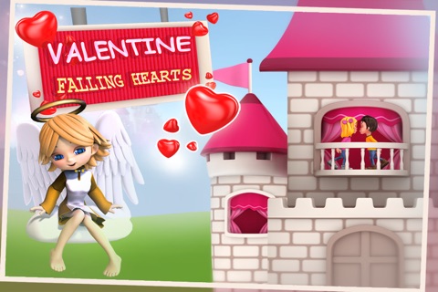 Valentines Falling Hearts Free screenshot 2