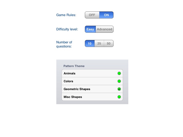 A 1st Grade Pattern Recognition Game - for iPad screenshot-4