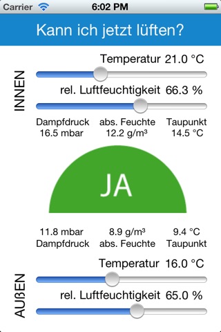 Wann kann ich lüften? screenshot 2