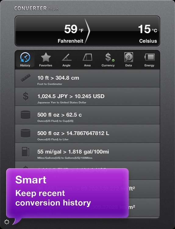 Converter Touch HD ~ Fastest Unit Converter screenshot-3