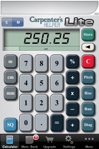 Carpenter's Helper Lite - Free Construction Calculator screenshot-3
